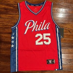 NBA Philadelphia 76ers Ben Simmons Fanatics Sixers Jersey Red Away Mens Small 25